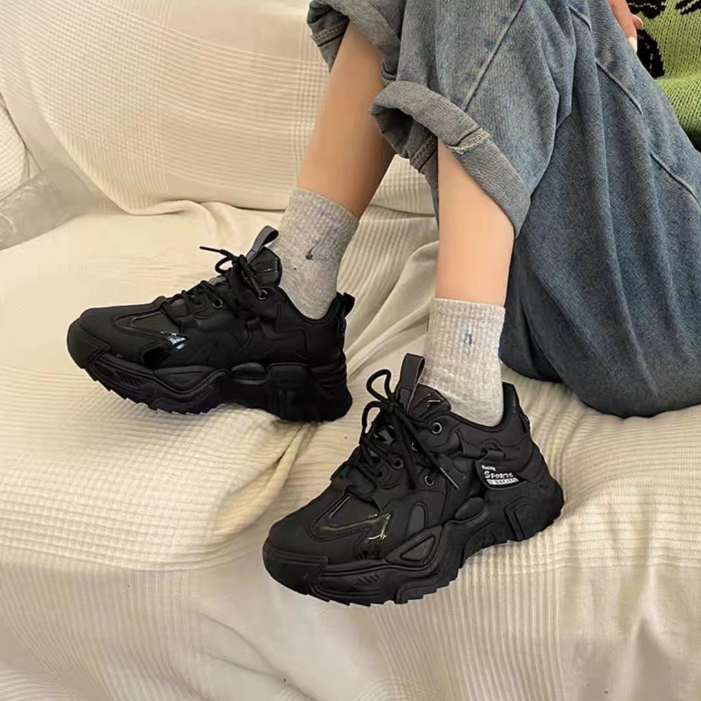 Dad Shoes Women's Spring and Autumn New Women's Shoes All-match Thick-soled White Sneakers Fashion Casual Shoes