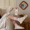 1/4/6 пар милых носков Hello Kitty Осень Зима Утолщенные Теплые Носки Женские Носки до середины икры Девочки Студенты Домашние Носки для Сна Подарок