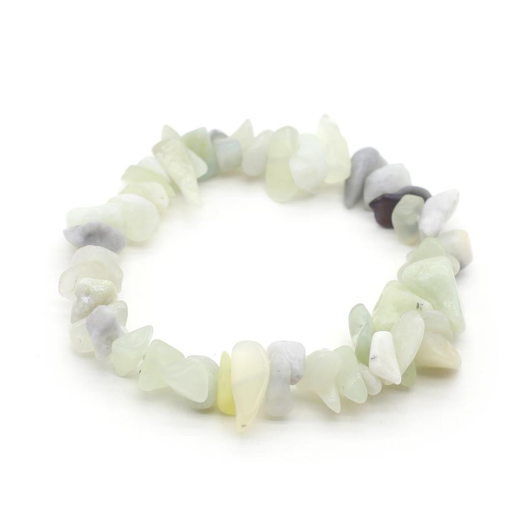 1 шт., браслет из натурального камня, нерегулярный кристалл, аметист, агат, флюорит, синяя бирюза, опал, браслеты для женщин и мужчин, ювелирные изделия 19 см