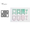Star Heart Tag Banner Metal Cutting Dies DIY Scrapbook Emboss Paper Card Stencil