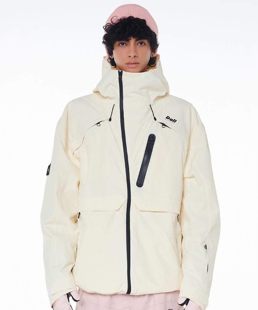 Doll Outerwear 2425 Arte Snowboard Jacket Ivory Unisex
