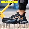 Light Safety Shoes For Men Non-Slip Work Shoes With A Steel Toe Anti Smash Anti Puncture Industrial Protective Work Sneakers