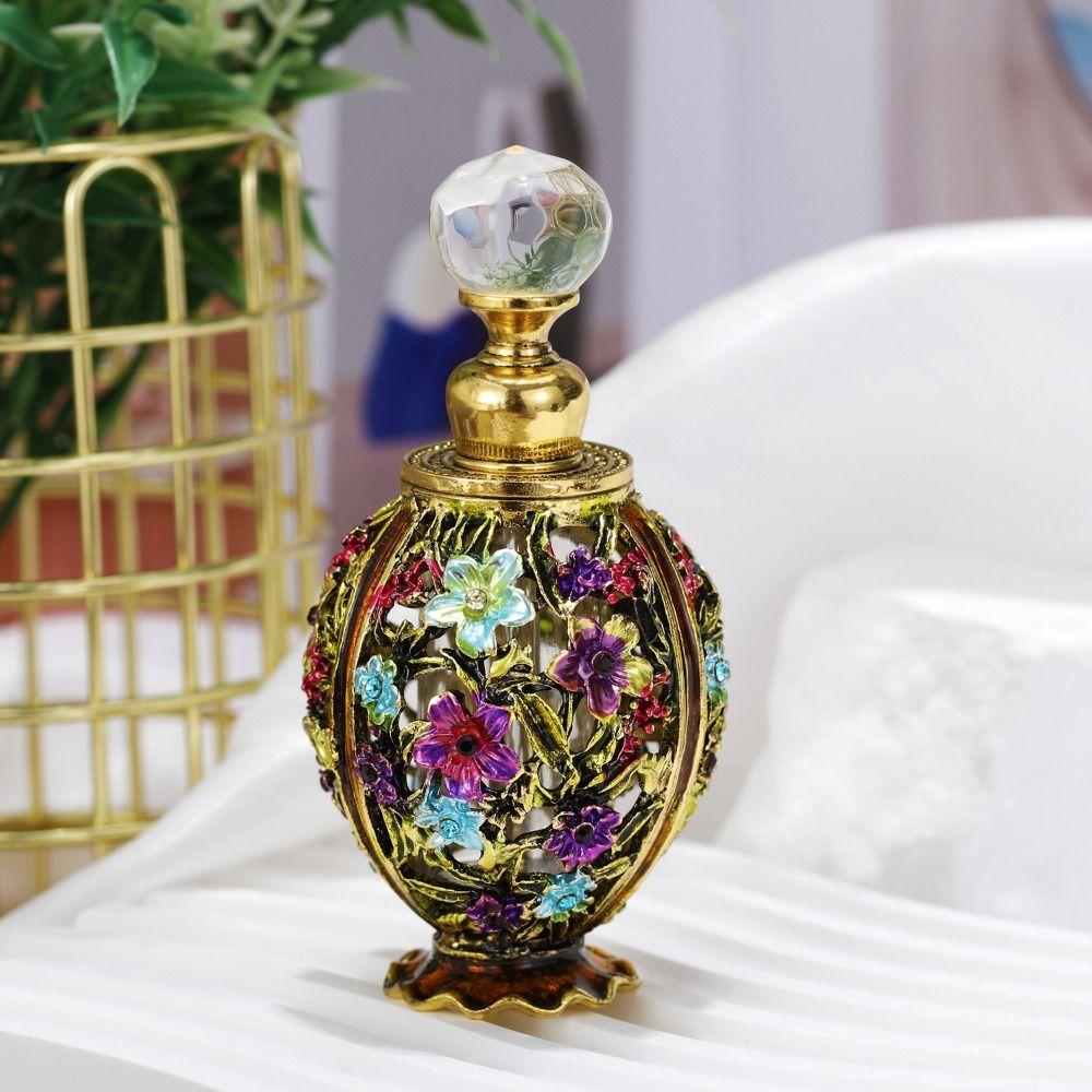 Винтажный стеклянный пустой флакон для духов 12 мл дорожные косметические контейнеры домашний декор