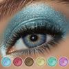 Vibrant Glitter Eyeshadow Cream with Brush Long-Lasting Waterproof Smudge-Proof Shimmer Eyeshadow Perfect for Stage Parties