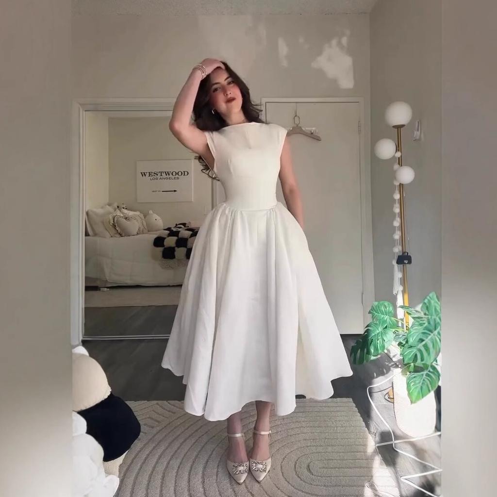 Европейская и американская женская одежда лето новый французский темперамент узкое и тонкое большое расклешение с открытой спиной платье А-силуэта