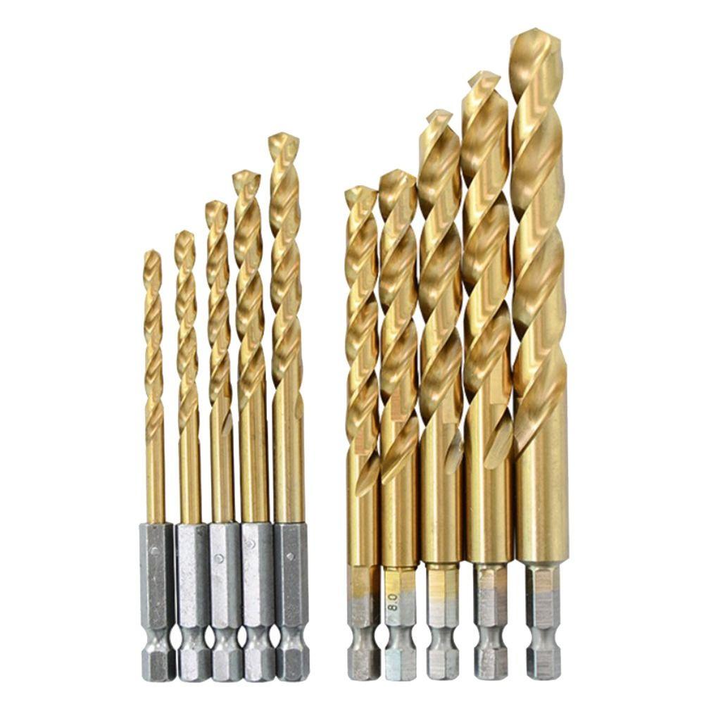 High Quality 1.5mm-10.0mm 1/4 Hex Shank High Speed Hexagonal Handle Twist Drill Drill Bit Set
