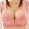 Push Up Bras for Women Breathable Seamless Bra Soft Wireless Brassiere Front Buckle Underwear