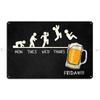Funny Drinking Beer Metal Signs Decoration Home Cinema Design Cave Tin Sign Poster
