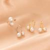 Banyan Tree S925 Silver Korean Double Shell Pearl Ear Clip for Women - Elegant Non-Pierced Ear Jewelry