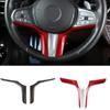 Carbon Fiber Car Steering Wheel Cover Sticker Fit For BMW 3 Series X3 X4 X5 X6 X7 M5 G01 G02 G05 G07 M3 G80 G81 M4 G82 G83