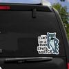 Tri Mishki WCS1017 4x4 SUV I Go Where The Wolves Are Afraid Wolf Funny Car Sticker PVC Decals Windshield Trunk Sticker