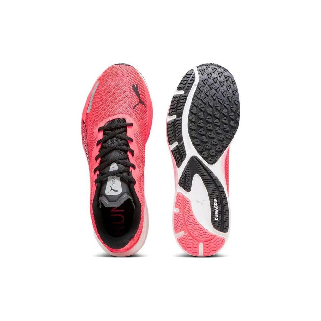 Puma Velocity Nitro 2 Fire Orchid Black Men Sneakers Red 195337-16