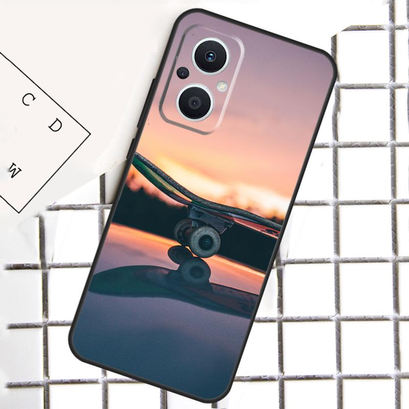 Крутой чехол для телефона в стиле скейтбординг для OPPO Reno 8T 7 8 Lite 14F 14 13 12 11 F 10 Pro OPPO Find X8 X6 X5 X9 Pro