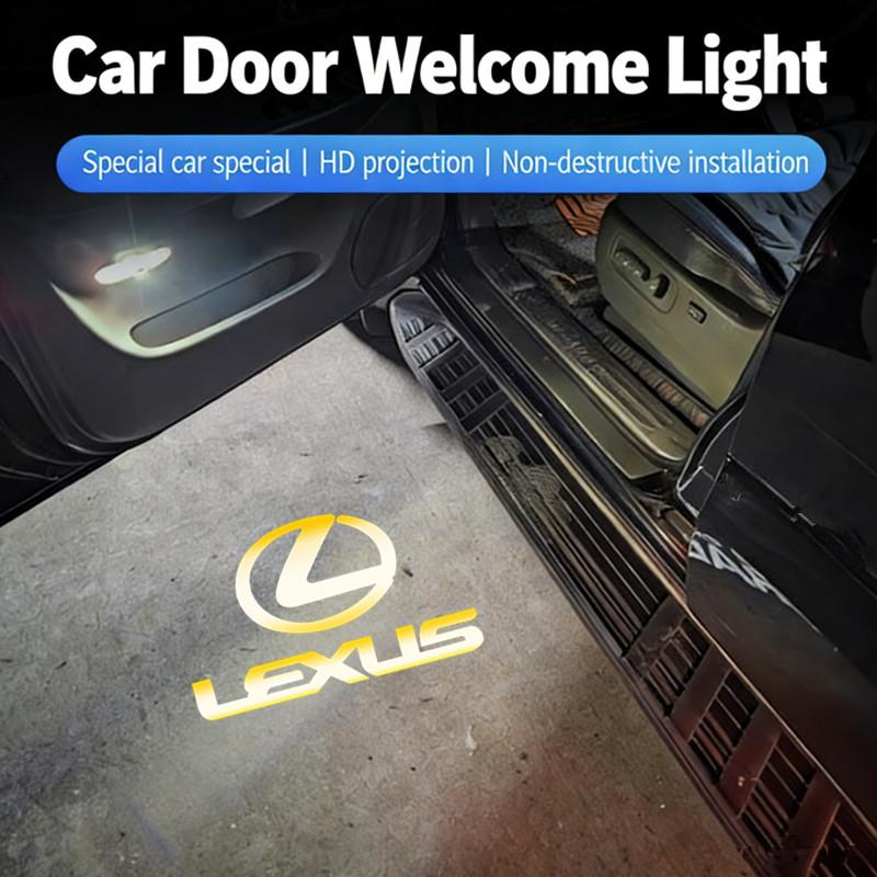 2026 Hot Interior Stickers LED Car Door Welcome Projector Ghost Shadow Light Accessories For Lexus RX ES GX LS LX IS GS RC UX Se