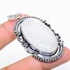 Natural Rainbow Moonstone Gemstone 925 Sterling Silver Pendant 2.56" G8l07