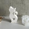 3D Love Cat силиконовые формы для свечей стоящая кошка поделки гипсовая смола цементная форма DIY кошки подсвечник ароматерапия гипсовая форма