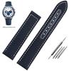 19мм 20мм Тканый холщовый ремешок для часов для Omega Seamaster 300 AT150 Ткань Кожа Нейлон AQUA TERRA 150 Синий Черный Ремешок для часов