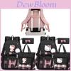 Hello Kitty Student Backpack Set With Nylon Material For School And Teen Use