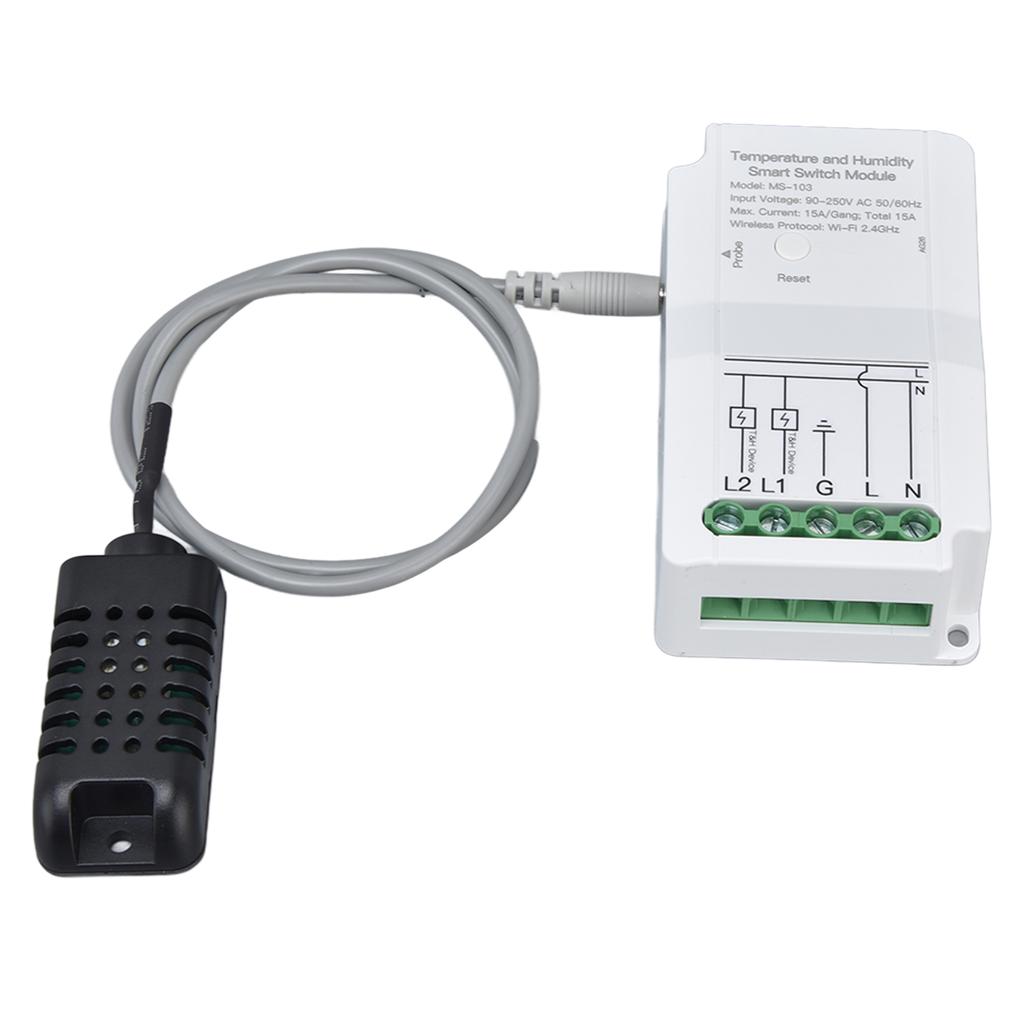 Smart WIFI Temperature Humidity Switch Module Timing APP Remote Control with Probe for Greenhouse