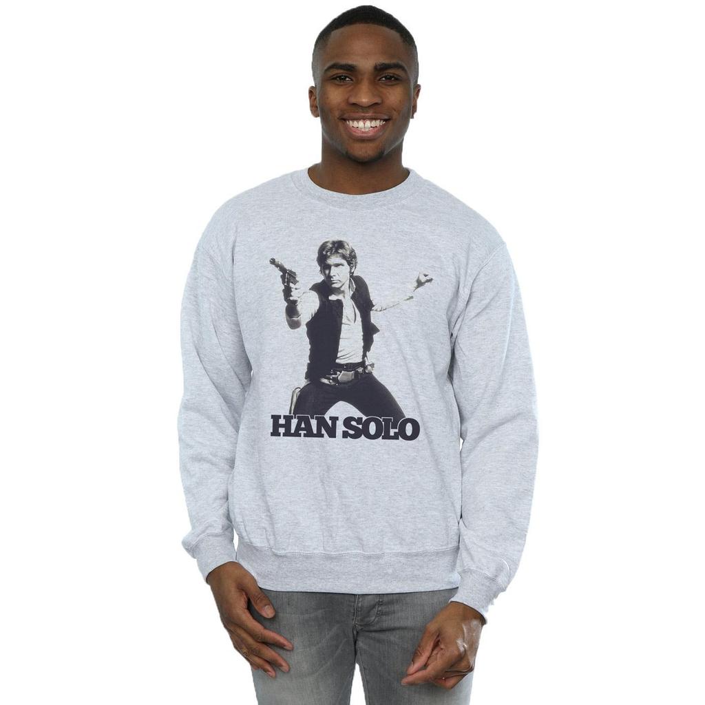 Star Wars Mens Han Solo Retro Photo Sweatshirt