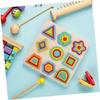 Kisangel Wooden Montessori Shape Puzzle for Toddlers, Number & Color Matching Learning Toy, Counting Logical Thinking Fine Motor Skills Pegboard Game