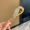 Корейские металлические заколки для волос с жемчугом, шпильки, модные, милые, изысканные, для причесок, заколки-автоматы, зажимы, головные уборы, женские аксессуары для одежды