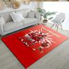Arsenal Customize Your Name Floor Rug Office Rug Design for Outdoor Balcony Foyer Playrooms Anti-slip Rug Anime Office Decor