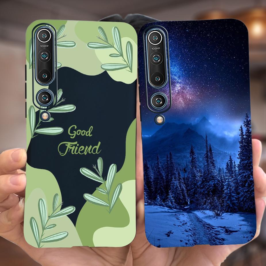 For Xiaomi Mi 10 5G Case Luxury Art Painted Cover Soft Silicone Phone Case For Xiaomi Mi 10 Pro 5G Mi10 Back Cover Bumper 6.67''