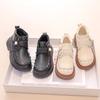 Girls' Shoes Children's Leather Short Boots New Baby Autumn Winter Plush Soft Soled Cotton Shoes