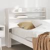 VidaXL Headboard with Shelves White 75 Cm Solid Pine Wood, Wooden Headboard, Headboard with Storage, Headboard 850966