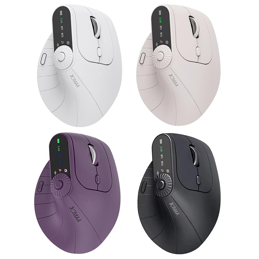 Вертикальная эргономичная мышь 1000/1200/1600/2400 DPI Совместимая с Bluetooth 2,4 ГГц Вертикальная мышь для ноутбука Компьютера ПК MacBook Windows