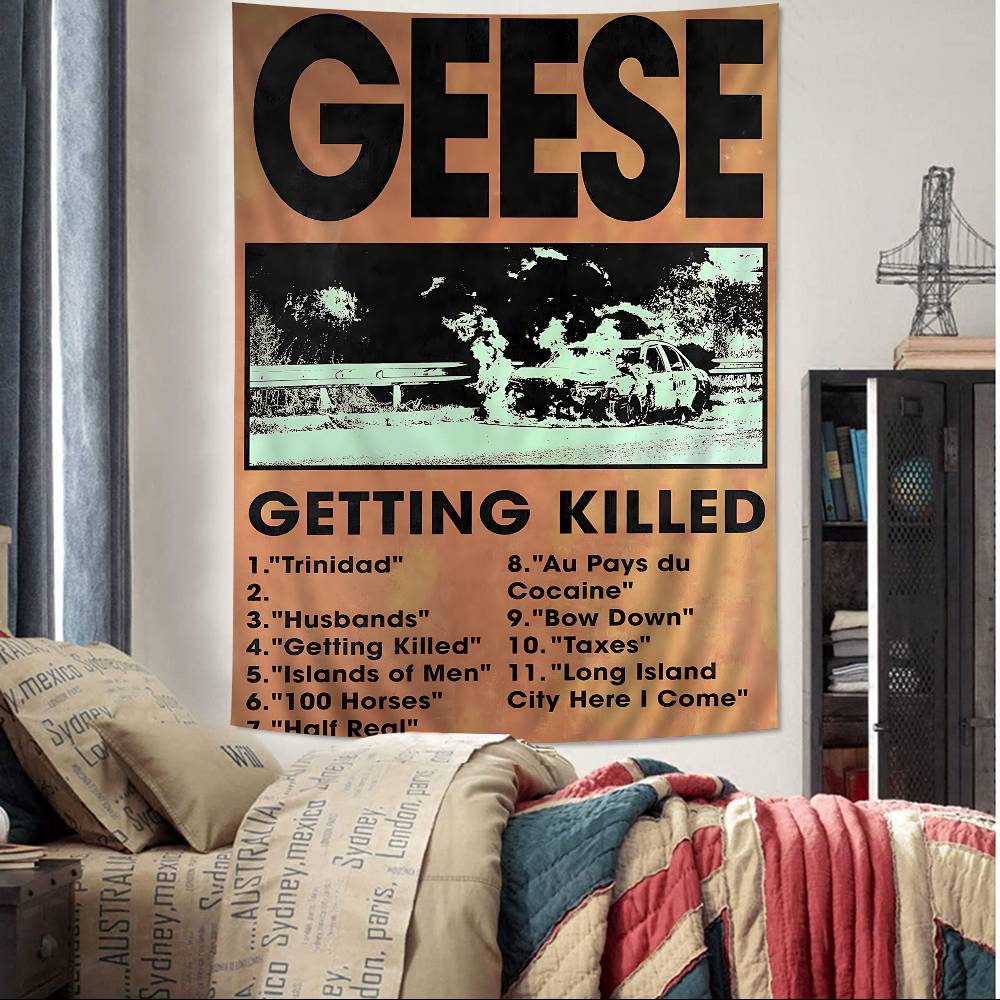 Band Ggeese Cartoon Tapestry Wall Hanging Decoration Household Home Decor