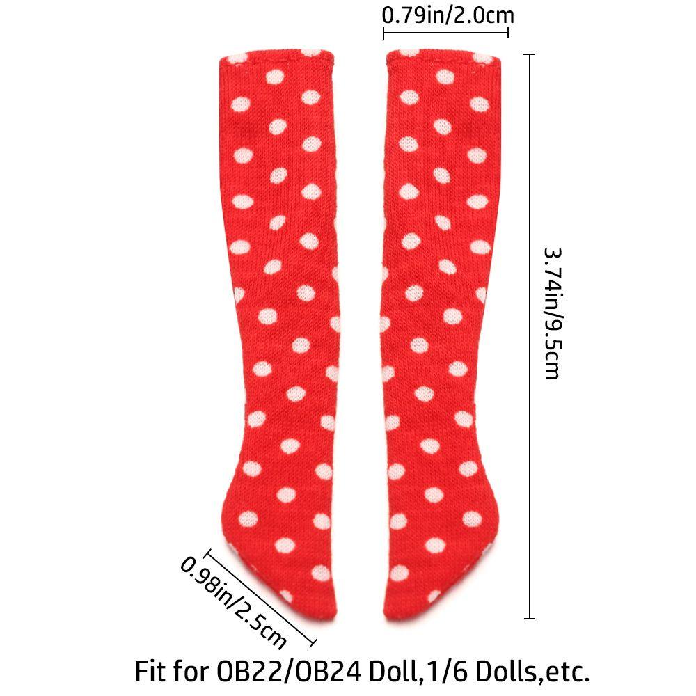 Украшения Игрушки 1/6 Кукольные Чулки Кукольные Носки в Горошек Рождественский Подарок Кукольная Одежда Аксессуары