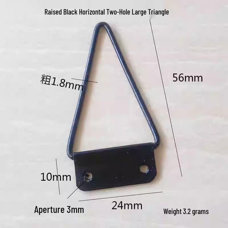 Decorative Picture Frame Hanging Hook with Extended Triangle and Double-Hole Feature for Horizontal Display