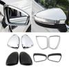 For Volkswagen VW Tiguan MK2 2017-2019 Exterior Rearview Mirror Protector Shell Cover Side Mirror Rain Visor Trim