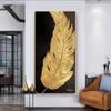 Золотое, серебряное перо, креативное украшение для дома, картина, настенная художественная картина, современное искусство, простое украшение для гостиной