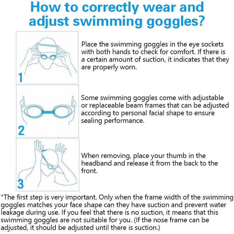 Anti Fog Swimming Goggles Waterproof Hd Swim Pool Water Sport Adjustable Adult Children Silicone Diving Surfing Eyewear With Box