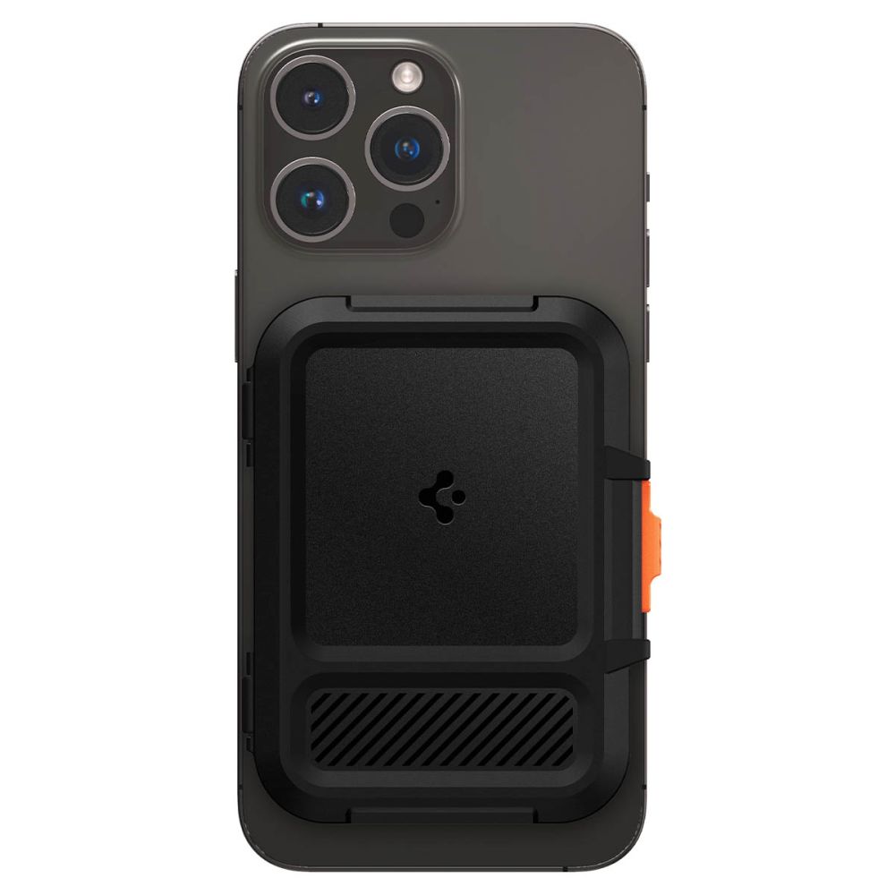 Spigen Lock Fit Magsafe Universal Magnetic Card Holder Black
