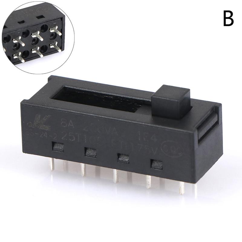 8A 250Vac 4Positions 10Pin Ss-24-2 Hot Cold Air Cylinder Toggle Slide Dip Switch