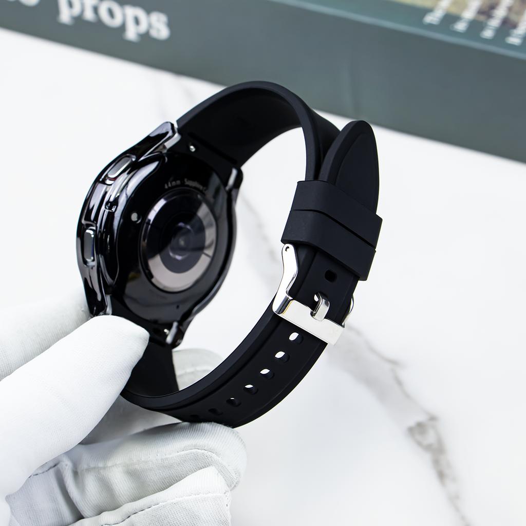 Ремешок для Samsung Galaxy Watch 4 classic 46мм 42мм 6 43мм 47мм 5 pro 45мм Силиконовый браслет correa Galaxy Watch 4 44мм 40мм ремешок