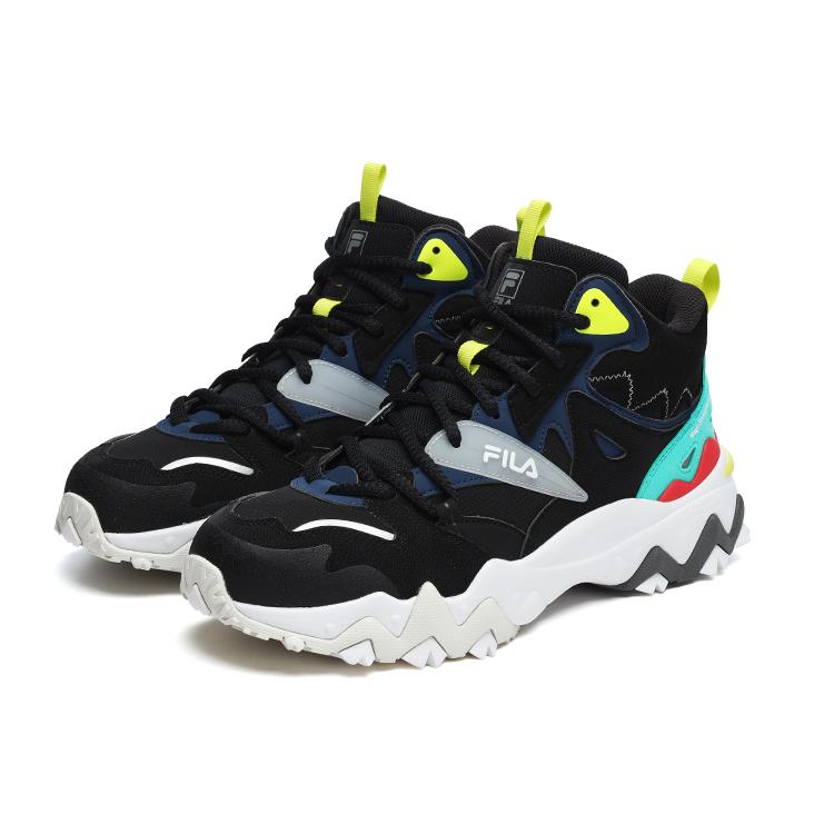 Fila X Magic Stick Серия Joint Высокие Кроссовки на Толстой Подошве Мужские Черные F12M242123FBK