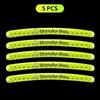 Car Wheel Fluorescent Sticker Hub Sticker Reflective Warning for Mercedes Benz B/C/E/S Class A Class C200L GLC GLK New CLA GLA MNOPQ1