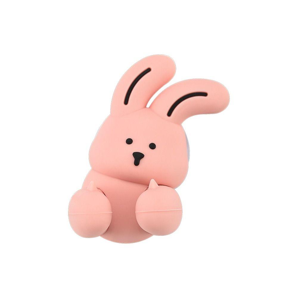 Wall-mounted Bunny Toothbrush Holder Cartoon Sundries Storage Rack  Bathroom