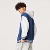 Li Ning Color Block Logo Print Вязаная куртка Мужские куртки Deep-Navy AFDU553-2