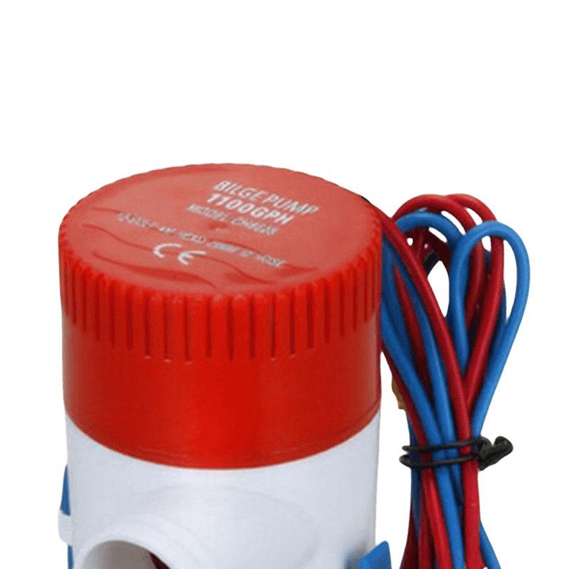 Погружной трюмный насос 1100GPH 12V Погружной лодочный морской трюмный насос Морской электрический трюмный насос для рыболовных судов RV Морской
