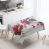 Скатерть с принтом для торта для гурманов, украшение на день рождения, кухонный ресторанный стол, устойчивая к пятнам, водонепроницаемая