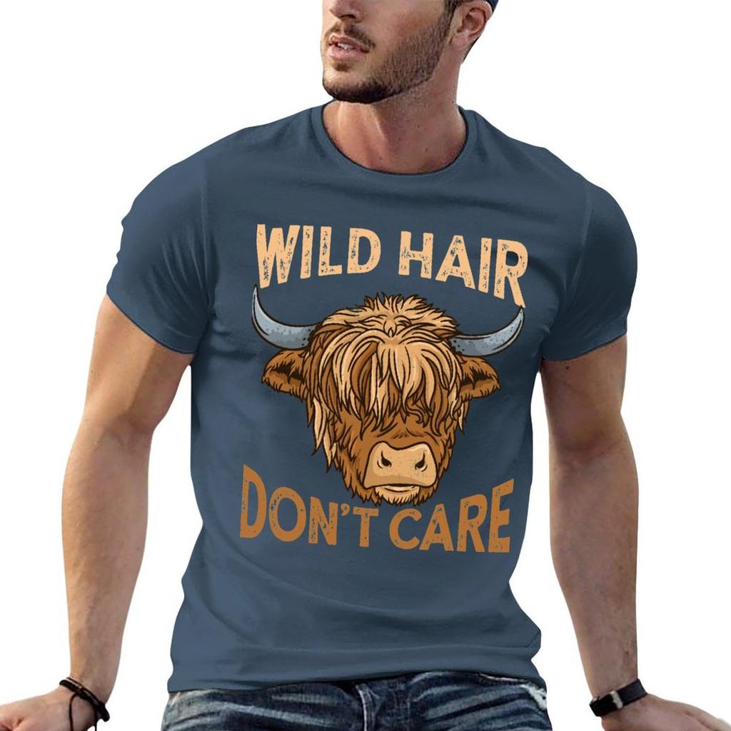 Highland Cow Cattle Scottish Farmer Tshirt Unisex T Shirts Graphic T Shirt Unisex Cotton Anime Tshirt Tshirt