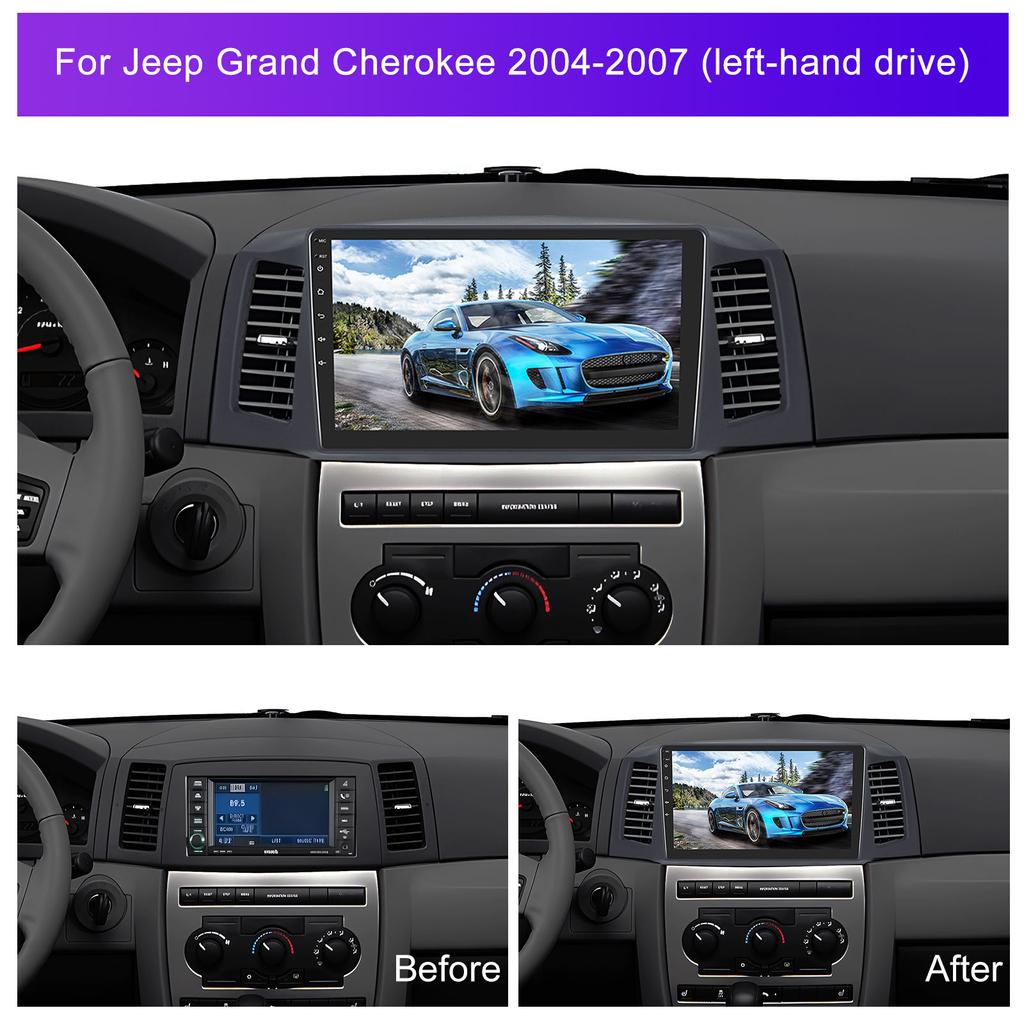 Android Car Radio For JEEP GRAND CHEROKEE 2004-2007 Multimedia Player Head Unit Stereo GPS Navigation BT WIFI 1+16GB