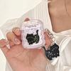 Ink splashing cat for AirPods pro1 apple bluetooth wireless 1/1/1 generation wave earphone cover pendant female