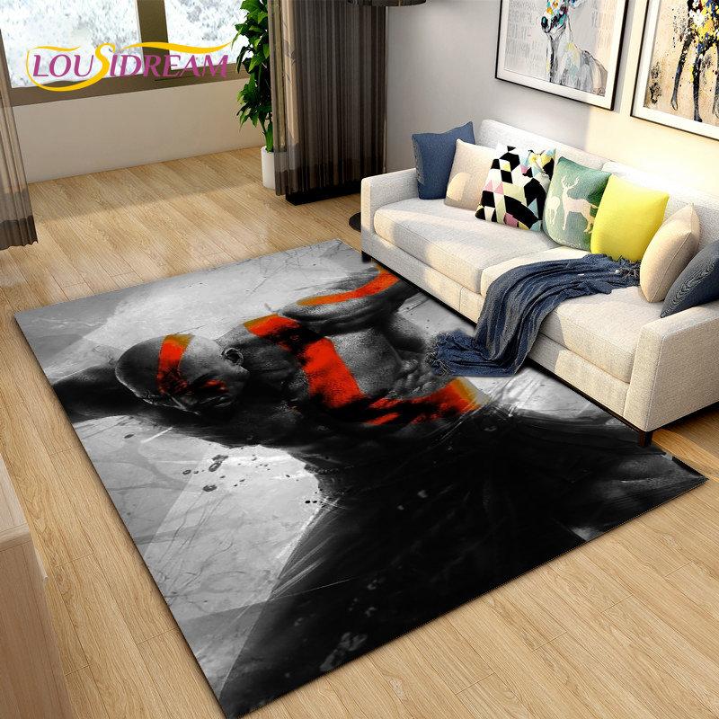 Большой коврик для игры God of War, коврик для геймеров, коврик для гостиной, спальни, дивана, коврик для украшения, детский нескользящий напольный коврик